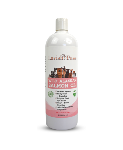 Lavish Paws Wild Alaskan salmon oil for dogs – natural omega-3 supplement