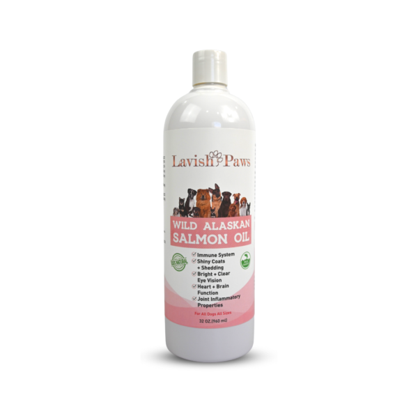 Lavish Paws Wild Alaskan salmon oil for dogs – natural omega-3 supplement