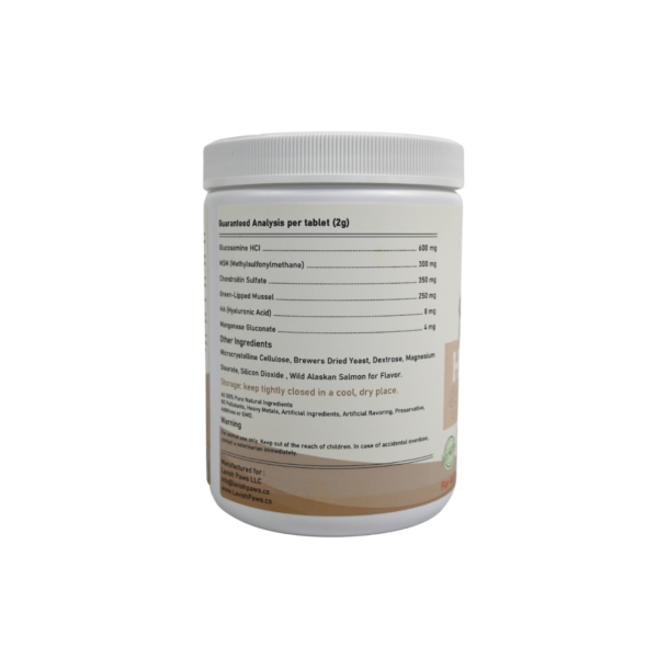 Hip joint dogs supplement ingredients lavish paws nutrition label and active ingredients