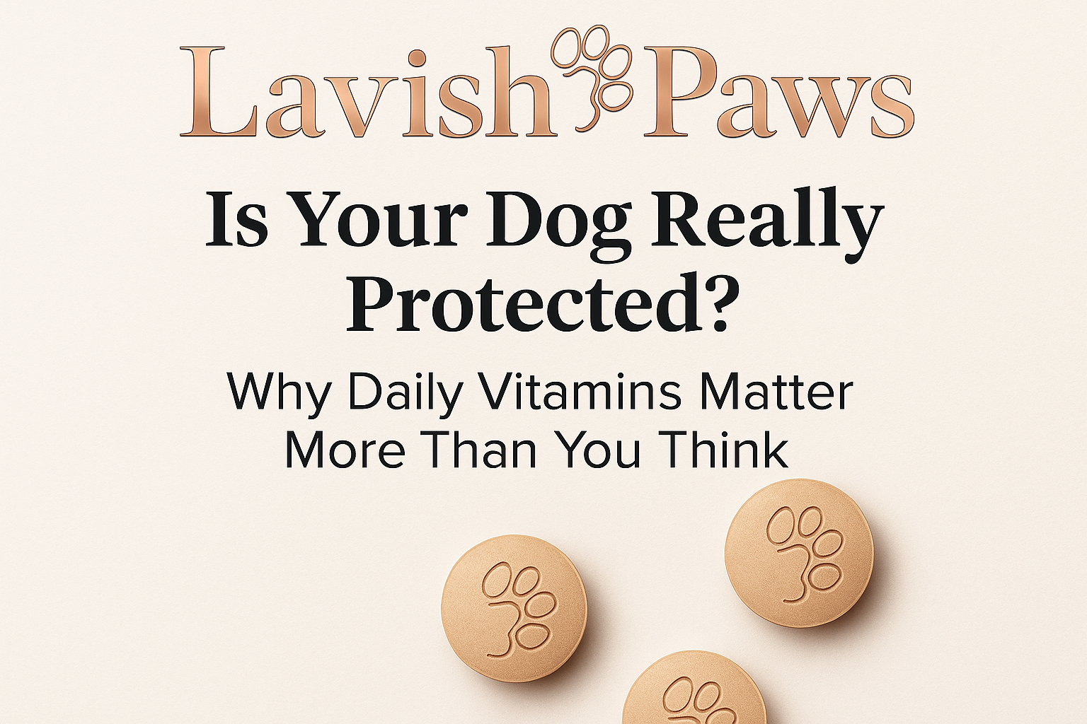 Lavish Paws dog multivitamin health daily vitamins supplement for dogs