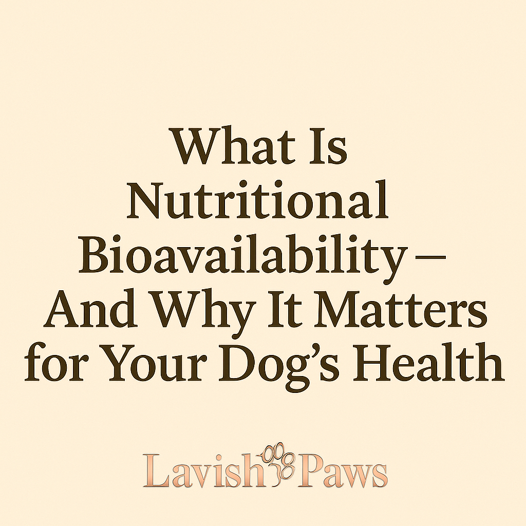 What Is Nutritional Bioavailability — And Why It Matters for Your Dog's Health | Lavish Paws Blog